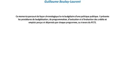 Mémento de procédure budgétaire 2023.